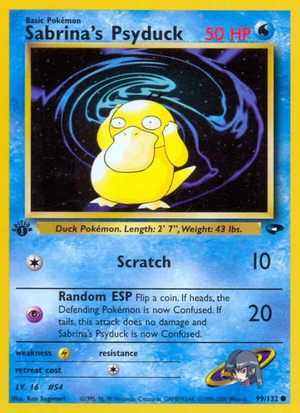 Sabrina's Psyduck (99/132) [Gym Challenge 1st Edition] | Dragon's Lair Comics and Fantasy Houston TX