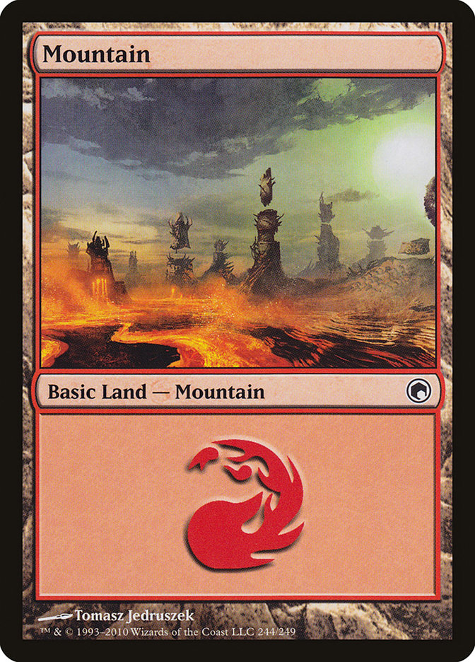 Mountain (244) [Scars of Mirrodin] | Dragon's Lair Comics and Fantasy Houston TX