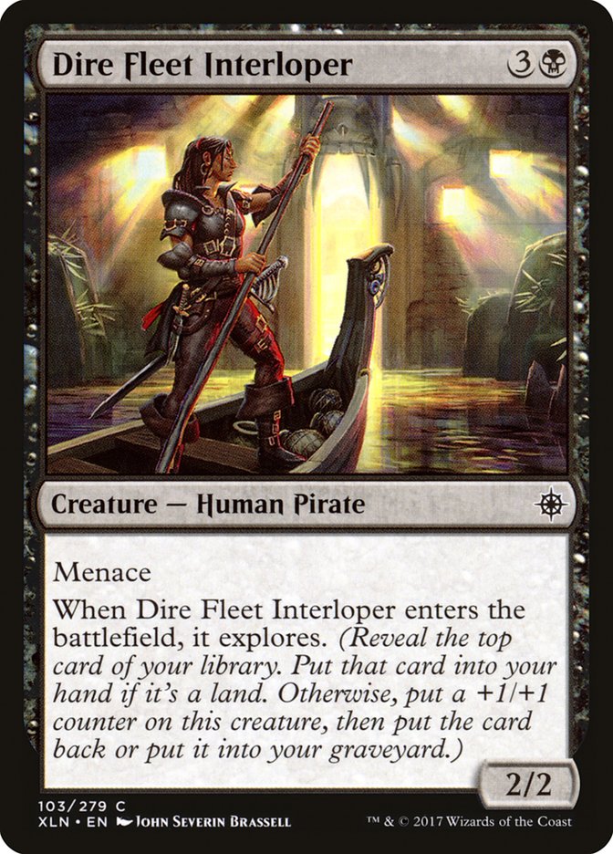 Dire Fleet Interloper [Ixalan] | Dragon's Lair Comics and Fantasy Houston TX