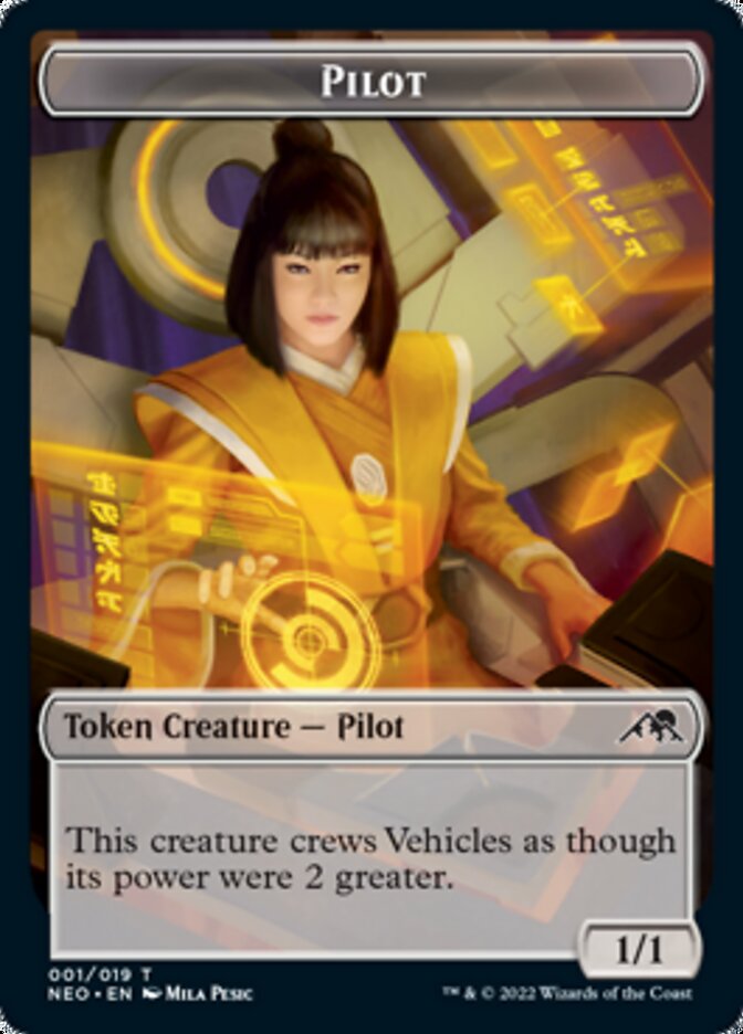 Pilot Token [Kamigawa: Neon Dynasty Tokens] | Dragon's Lair Comics and Fantasy Houston TX