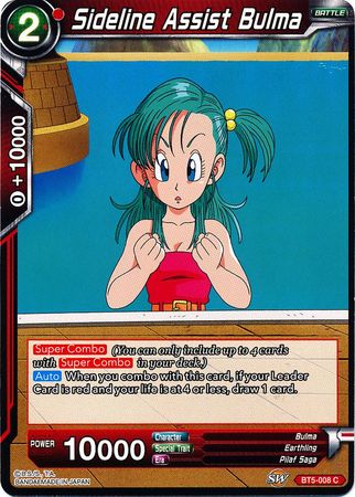 Sideline Assist Bulma (BT5-008) [Miraculous Revival] | Dragon's Lair Comics and Fantasy Houston TX