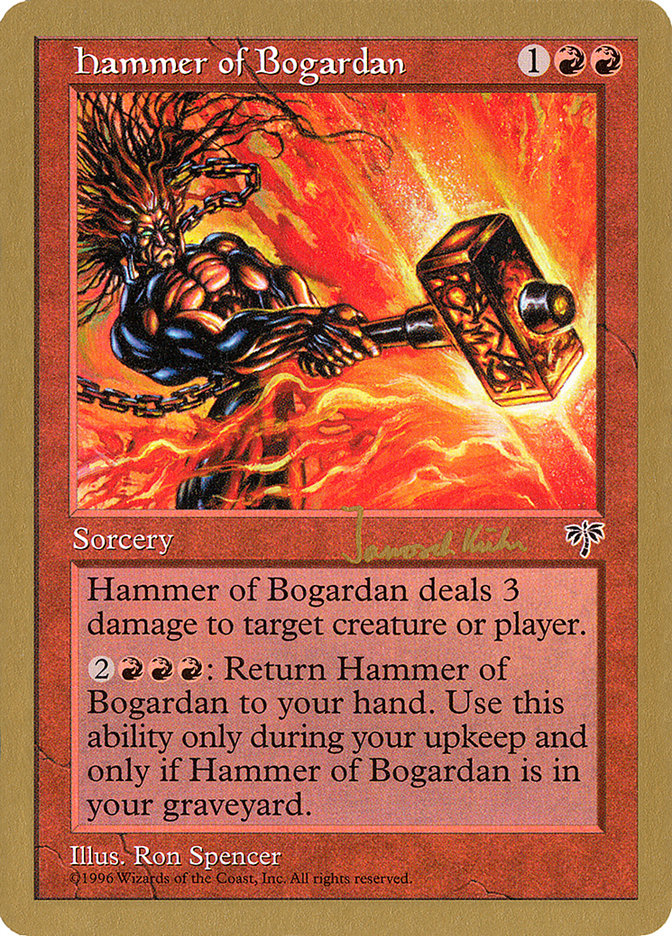 Hammer of Bogardan (Janosch Kuhn) [World Championship Decks 1997] | Dragon's Lair Comics and Fantasy Houston TX