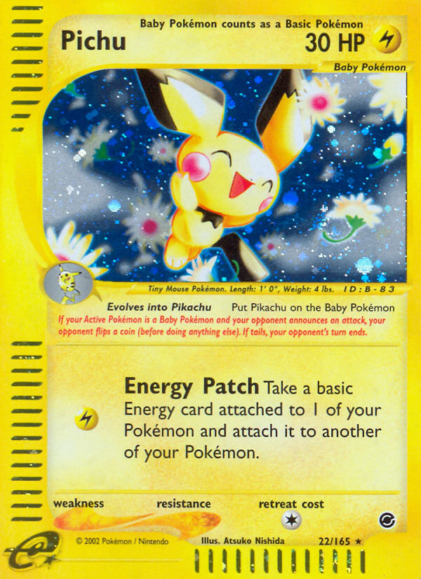 Pichu (22/165) [Expedition: Base Set] | Dragon's Lair Comics and Fantasy Houston TX