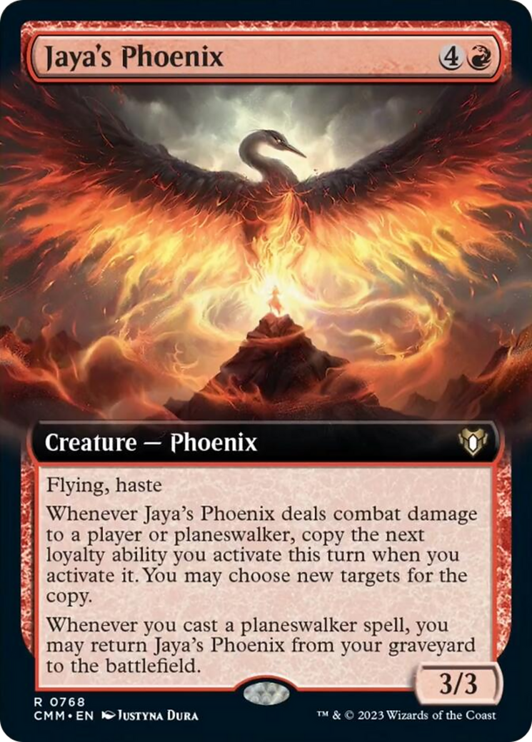 Jaya's Phoenix (Extended Art) [Commander Masters] | Dragon's Lair Comics and Fantasy Houston TX