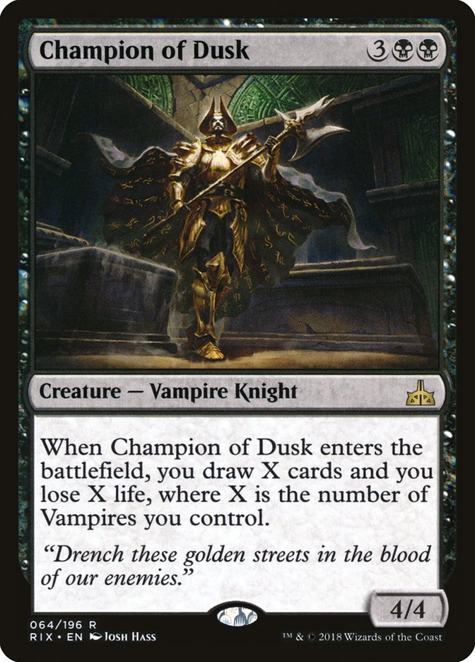 Champion of Dusk [Rivals of Ixalan] | Dragon's Lair Comics and Fantasy Houston TX