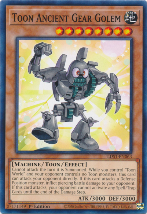 Toon Ancient Gear Golem [LDS1-EN063] Common | Dragon's Lair Comics and Fantasy Houston TX