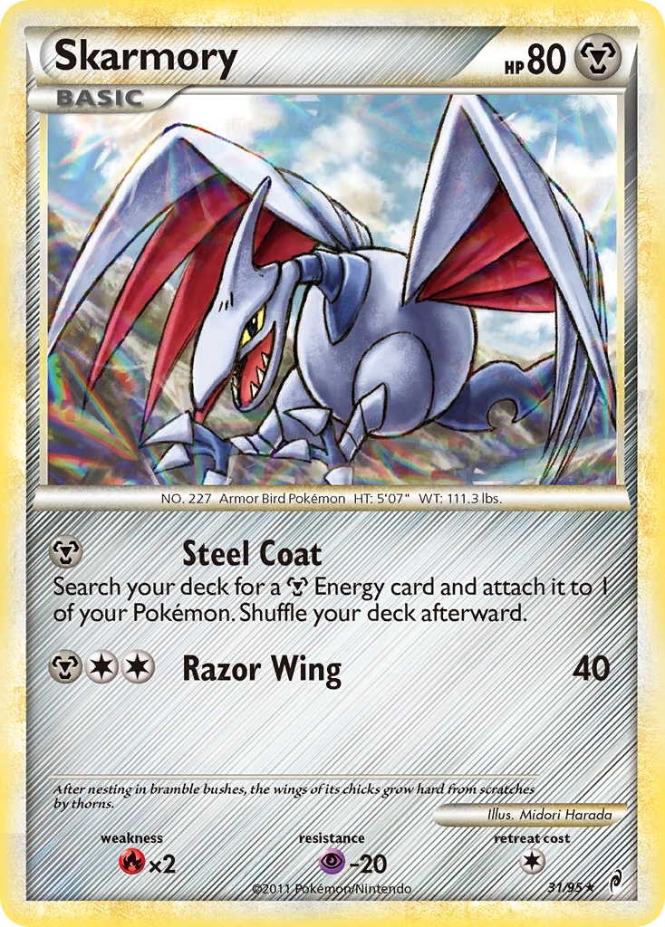 Skarmory (31/95) [HeartGold & SoulSilver: Call of Legends] | Dragon's Lair Comics and Fantasy Houston TX