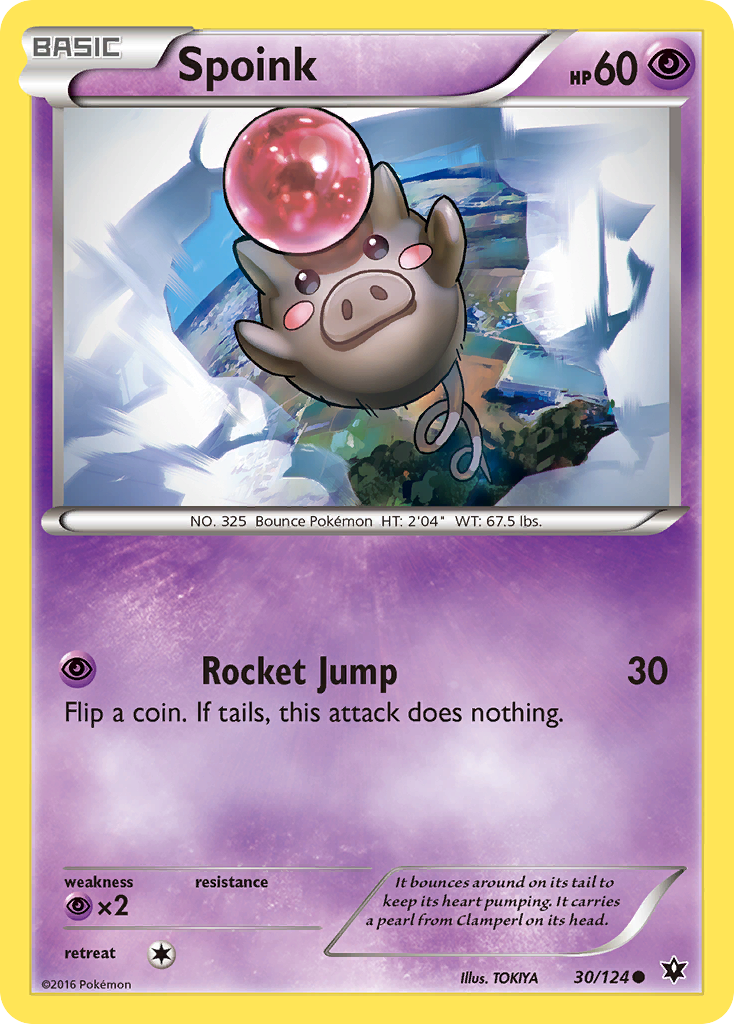 Spoink (30/124) [XY: Fates Collide] | Dragon's Lair Comics and Fantasy Houston TX