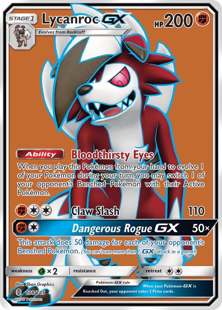 Lycanroc GX (138/145) [Sun & Moon: Guardians Rising] | Dragon's Lair Comics and Fantasy Houston TX