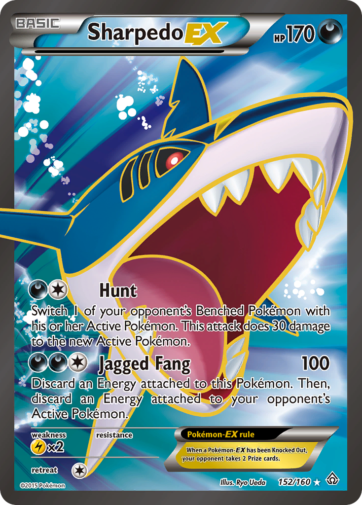 Sharpedo EX (152/160) [XY: Primal Clash] | Dragon's Lair Comics and Fantasy Houston TX