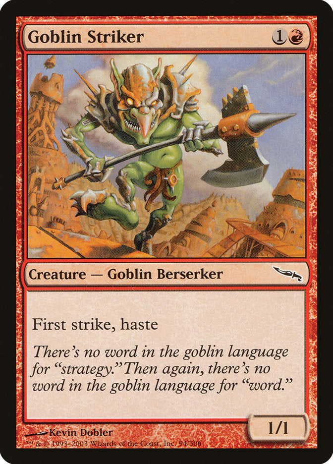 Goblin Striker [Mirrodin] | Dragon's Lair Comics and Fantasy Houston TX