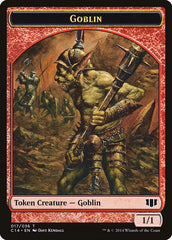 Goblin // Goat Double-Sided Token [Commander 2014 Tokens] | Dragon's Lair Comics and Fantasy Houston TX