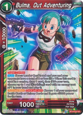 Bulma, Out Adventuring (BT10-012) [Rise of the Unison Warrior] | Dragon's Lair Comics and Fantasy Houston TX