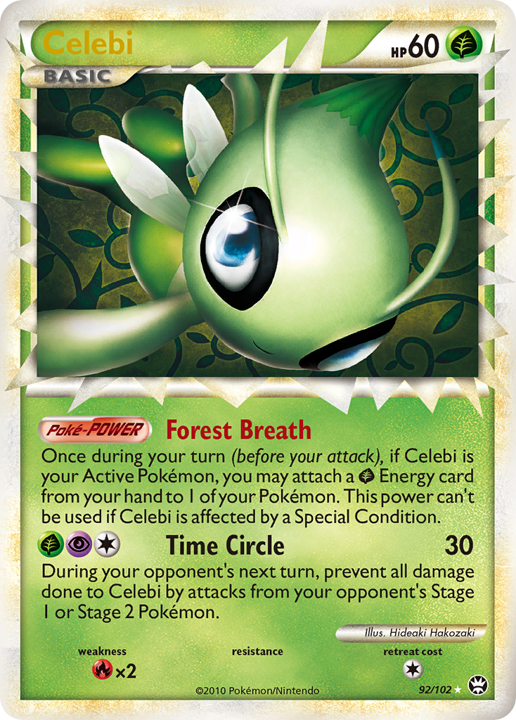 Celebi (92/102) [HeartGold & SoulSilver: Triumphant] | Dragon's Lair Comics and Fantasy Houston TX