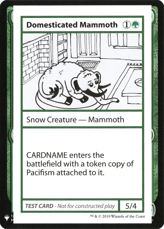 Domesticated Mammoth [Mystery Booster Playtest Cards] | Dragon's Lair Comics and Fantasy Houston TX