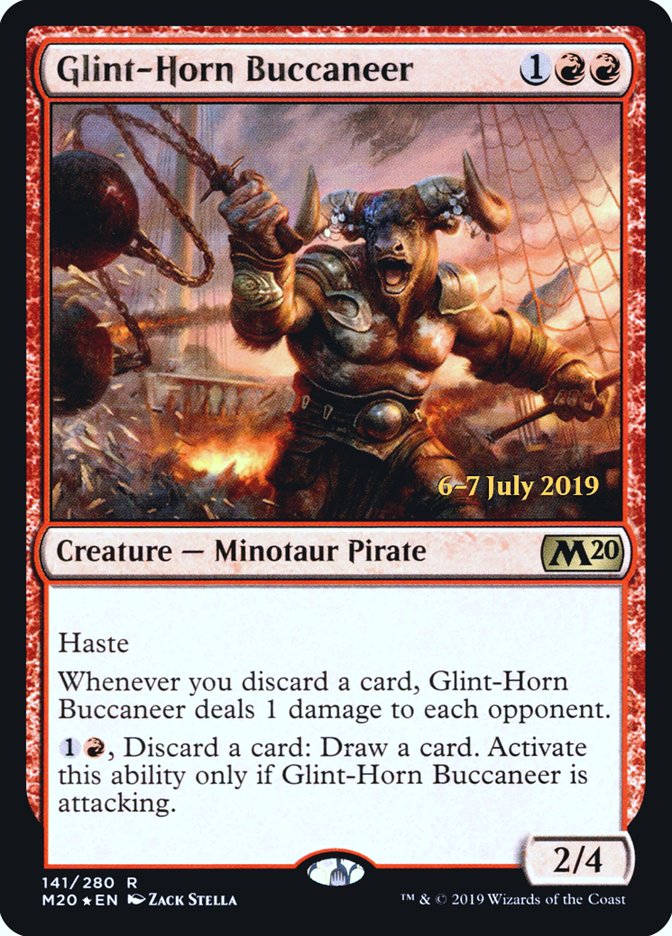 Glint-Horn Buccaneer [Core Set 2020 Prerelease Promos] | Dragon's Lair Comics and Fantasy Houston TX