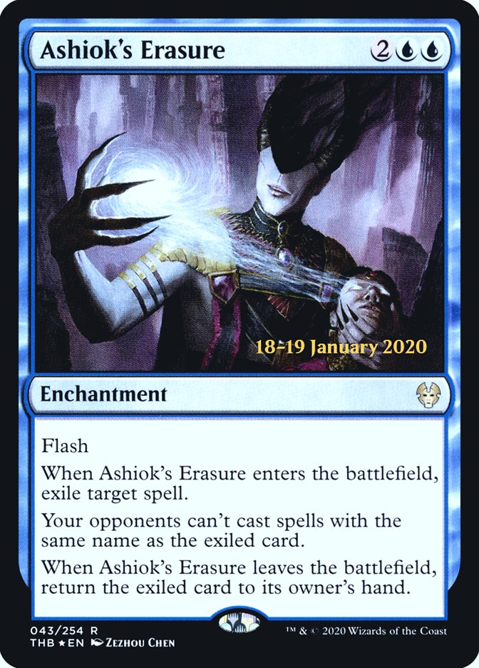 Ashiok's Erasure [Theros Beyond Death Prerelease Promos] | Dragon's Lair Comics and Fantasy Houston TX