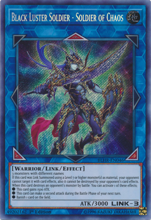 Black Luster Soldier - Soldier of Chaos [BLHR-EN046] Secret Rare | Dragon's Lair Comics and Fantasy Houston TX