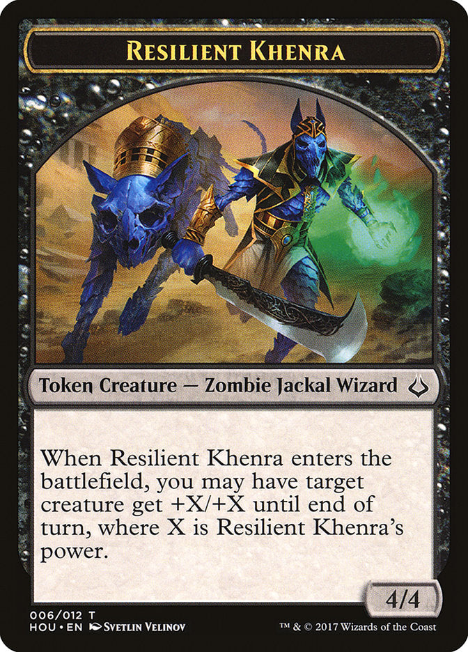 Resilient Khenra Token [Hour of Devastation Tokens] | Dragon's Lair Comics and Fantasy Houston TX