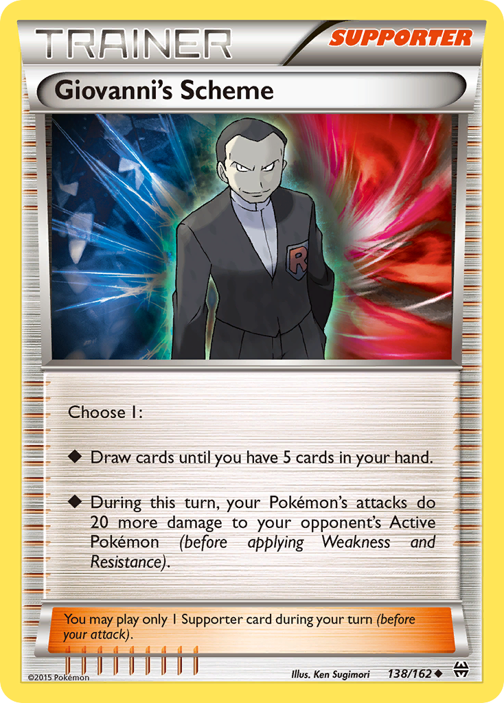 Giovanni's Scheme (138/162) [XY: BREAKthrough] | Dragon's Lair Comics and Fantasy Houston TX