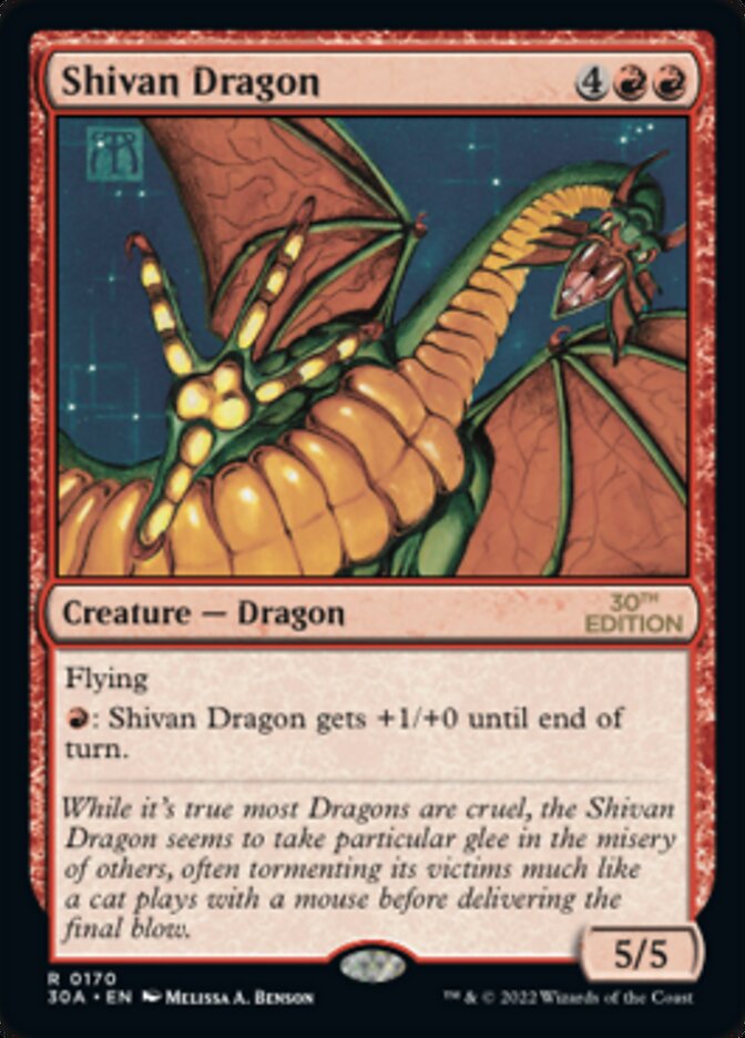 Shivan Dragon [30th Anniversary Edition] | Dragon's Lair Comics and Fantasy Houston TX