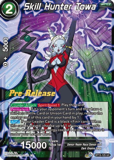 Skill Hunter Towa (BT15-125) [Saiyan Showdown Prerelease Promos] | Dragon's Lair Comics and Fantasy Houston TX