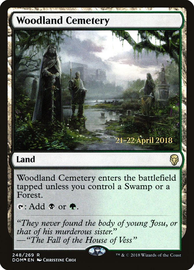 Woodland Cemetery [Dominaria Prerelease Promos] | Dragon's Lair Comics and Fantasy Houston TX