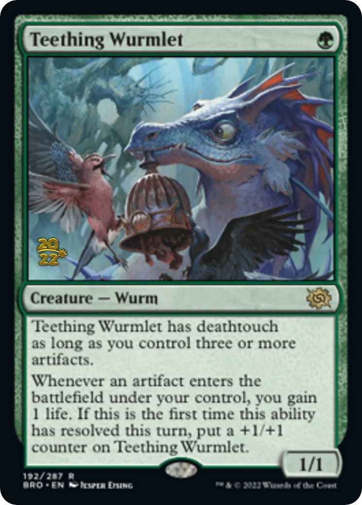 Teething Wurmlet [The Brothers' War Prerelease Promos] | Dragon's Lair Comics and Fantasy Houston TX