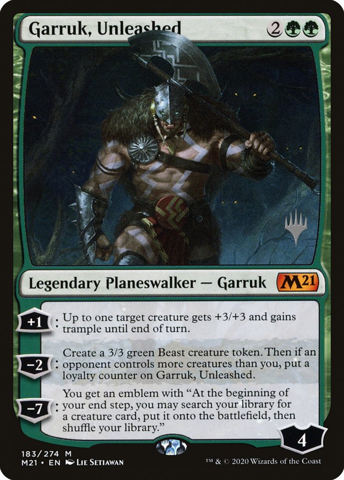 Garruk, Unleashed (Promo Pack) [Core Set 2021 Promos] | Dragon's Lair Comics and Fantasy Houston TX