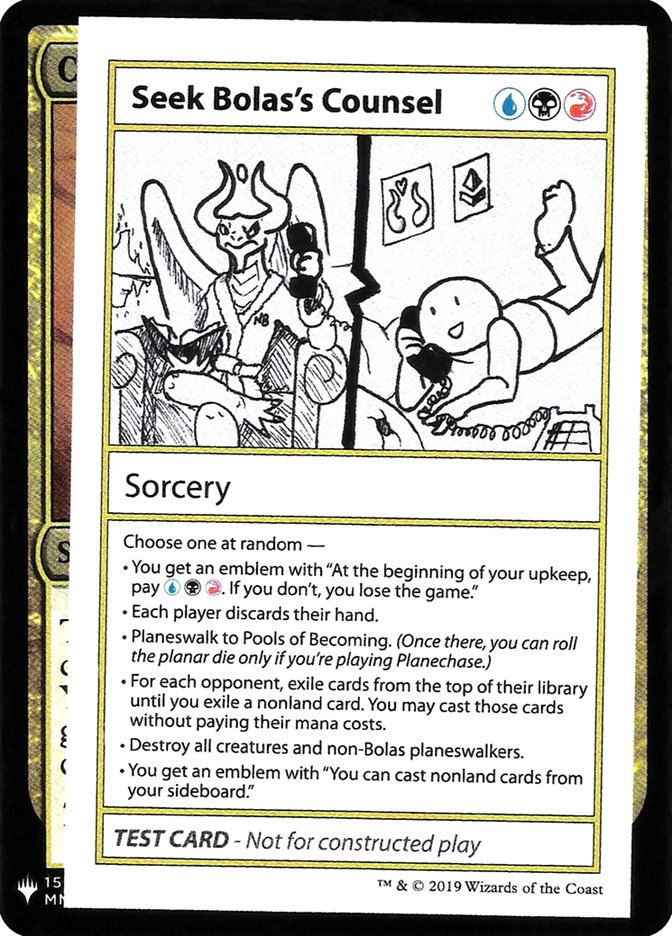 Seek Bolas's Counsel [Mystery Booster Playtest Cards] | Dragon's Lair Comics and Fantasy Houston TX