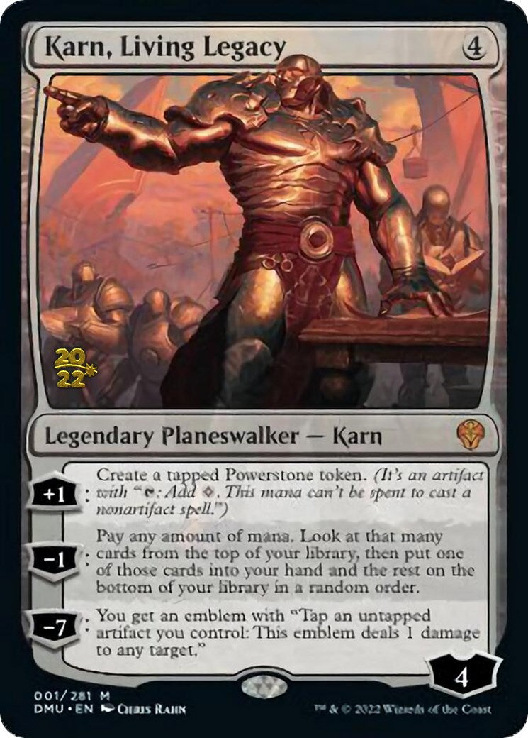 Karn, Living Legacy [Dominaria United Prerelease Promos] | Dragon's Lair Comics and Fantasy Houston TX