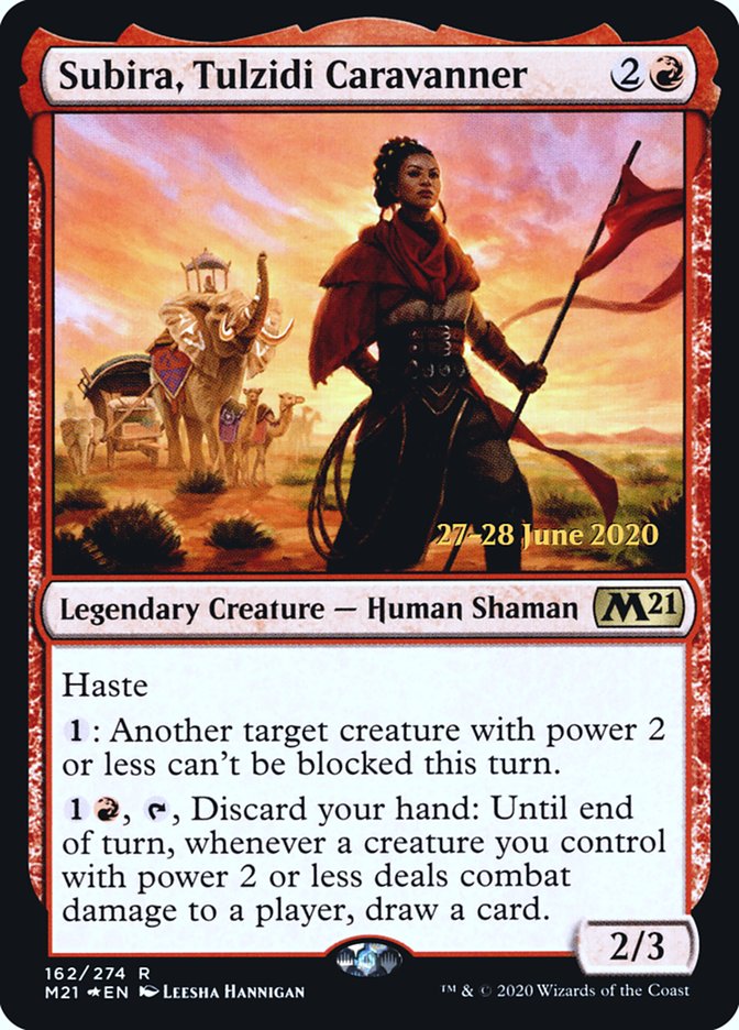 Subira, Tulzidi Caravanner [Core Set 2021 Prerelease Promos] | Dragon's Lair Comics and Fantasy Houston TX