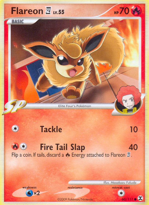 Flareon (60/111) [Platinum: Rising Rivals] | Dragon's Lair Comics and Fantasy Houston TX