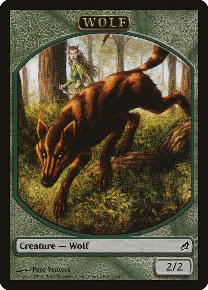 Wolf Token [Lorwyn Tokens] | Dragon's Lair Comics and Fantasy Houston TX