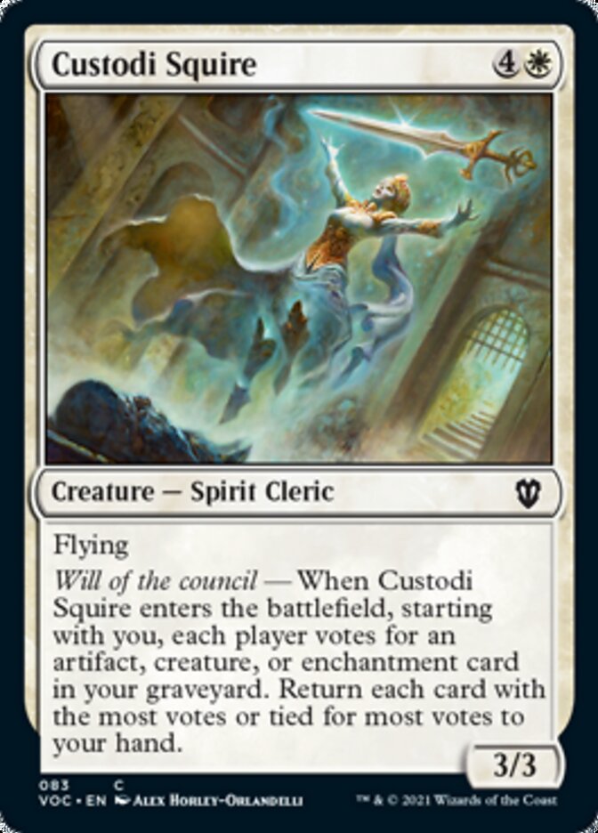 Custodi Squire [Innistrad: Crimson Vow Commander] | Dragon's Lair Comics and Fantasy Houston TX