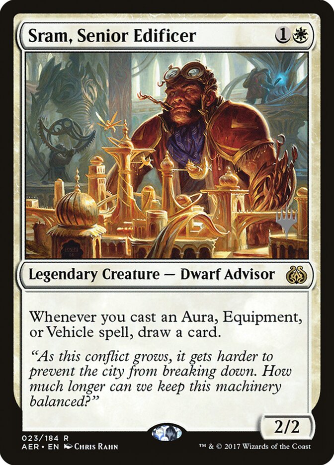 Sram, Senior Edificer [Aether Revolt Promos] | Dragon's Lair Comics and Fantasy Houston TX