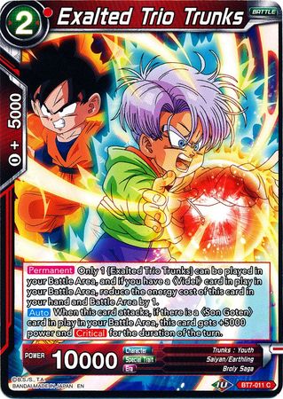 Exalted Trio Trunks (BT7-011) [Assault of the Saiyans] | Dragon's Lair Comics and Fantasy Houston TX