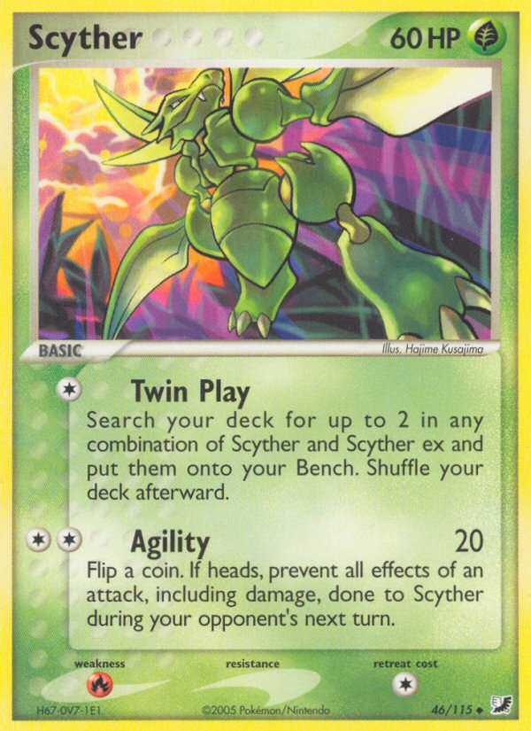 Scyther (46/115) [EX: Unseen Forces] | Dragon's Lair Comics and Fantasy Houston TX