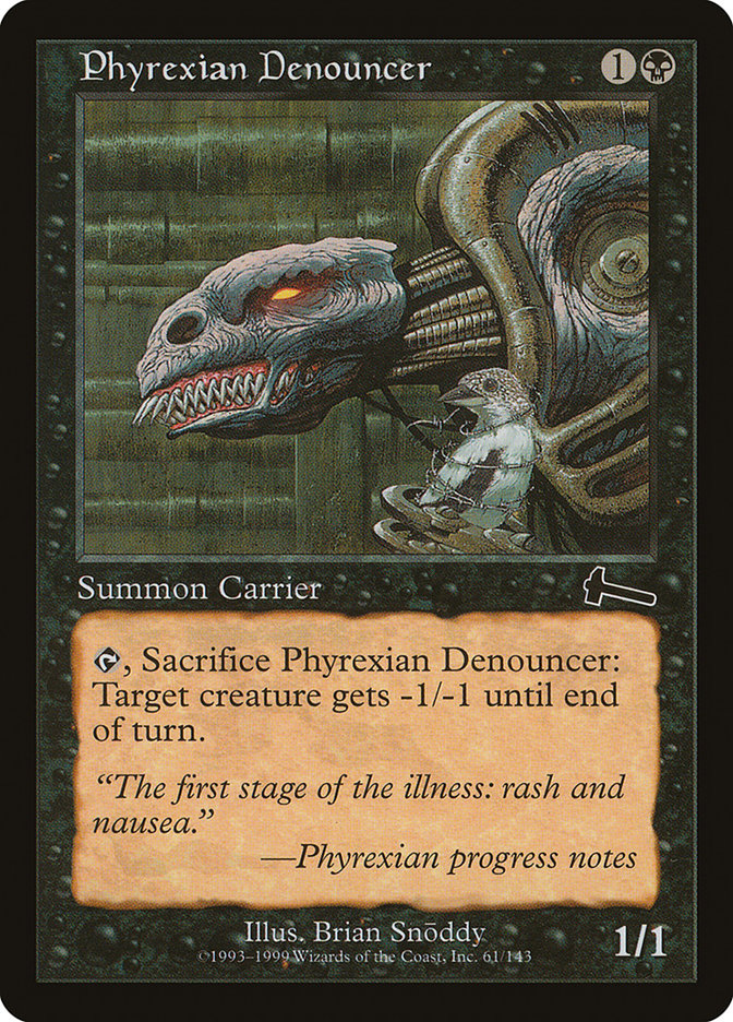 Phyrexian Denouncer [Urza's Legacy] | Dragon's Lair Comics and Fantasy Houston TX