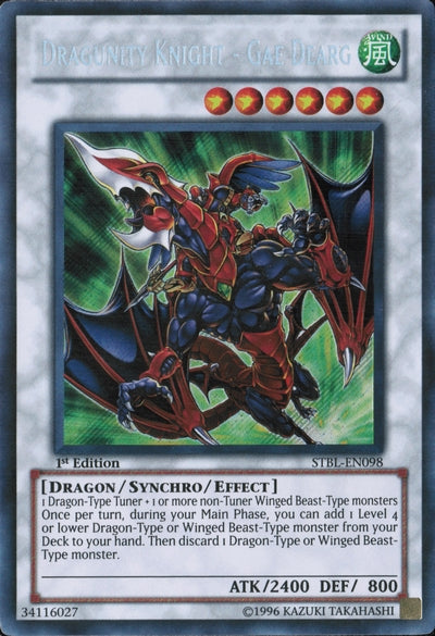 Dragunity Knight - Gae Dearg [STBL-EN098] Secret Rare | Dragon's Lair Comics and Fantasy Houston TX