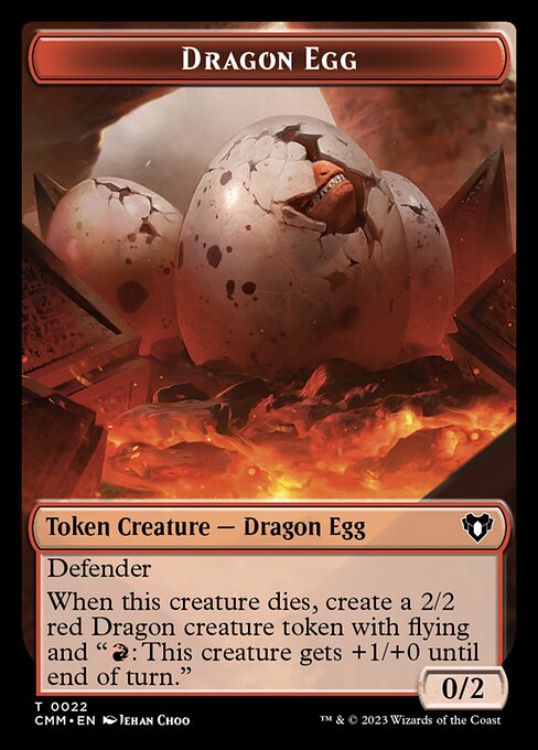 Eldrazi Spawn // Dragon Egg Double-Sided Token [Commander Masters Tokens] | Dragon's Lair Comics and Fantasy Houston TX