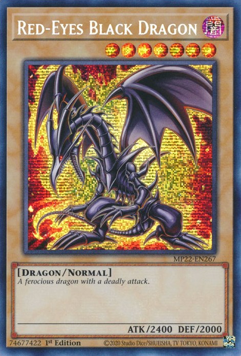 Red-Eyes Black Dragon [MP22-EN267] Prismatic Secret Rare | Dragon's Lair Comics and Fantasy Houston TX