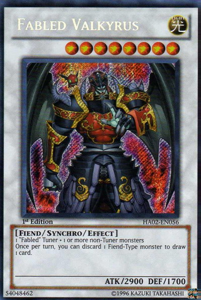 Fabled Valkyrus [HA02-EN056] Secret Rare | Dragon's Lair Comics and Fantasy Houston TX