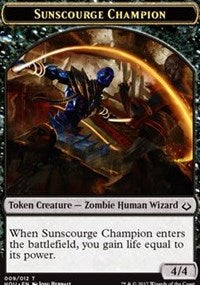 Sunscourge Champion // Cat Double-Sided Token [Hour of Devastation Tokens] | Dragon's Lair Comics and Fantasy Houston TX