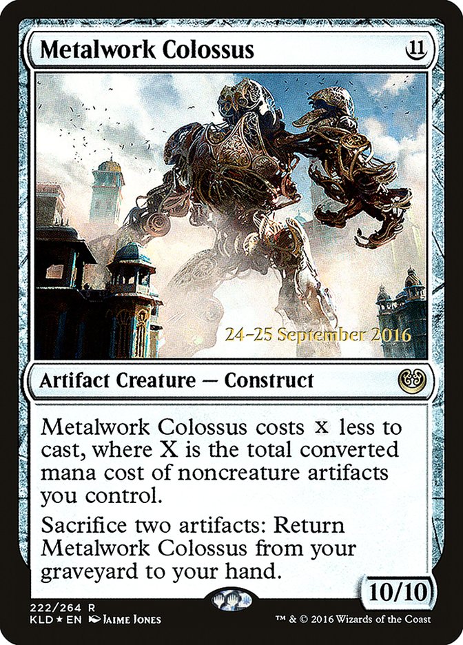 Metalwork Colossus [Kaladesh Prerelease Promos] | Dragon's Lair Comics and Fantasy Houston TX