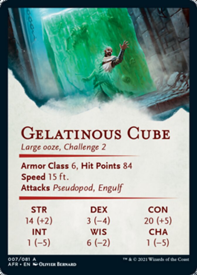 Gelatinous Cube Art Card [Dungeons & Dragons: Adventures in the Forgotten Realms Art Series] | Dragon's Lair Comics and Fantasy Houston TX