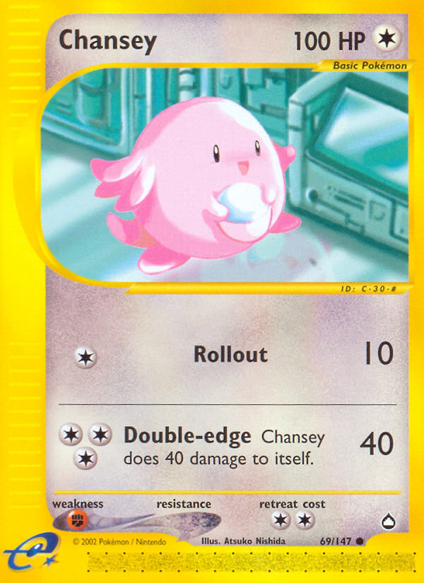 Chansey (69/147) [Aquapolis] | Dragon's Lair Comics and Fantasy Houston TX