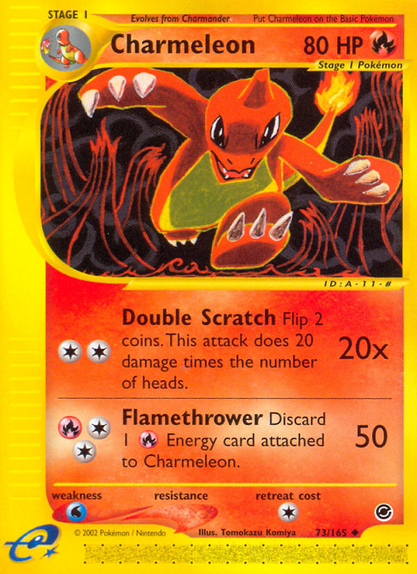 Charmeleon (73/165) [Expedition: Base Set] | Dragon's Lair Comics and Fantasy Houston TX