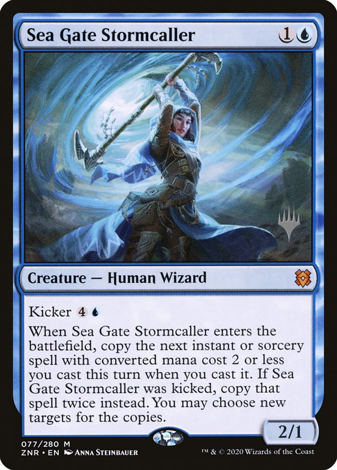 Sea Gate Stormcaller (Promo Pack) [Zendikar Rising Promos] | Dragon's Lair Comics and Fantasy Houston TX