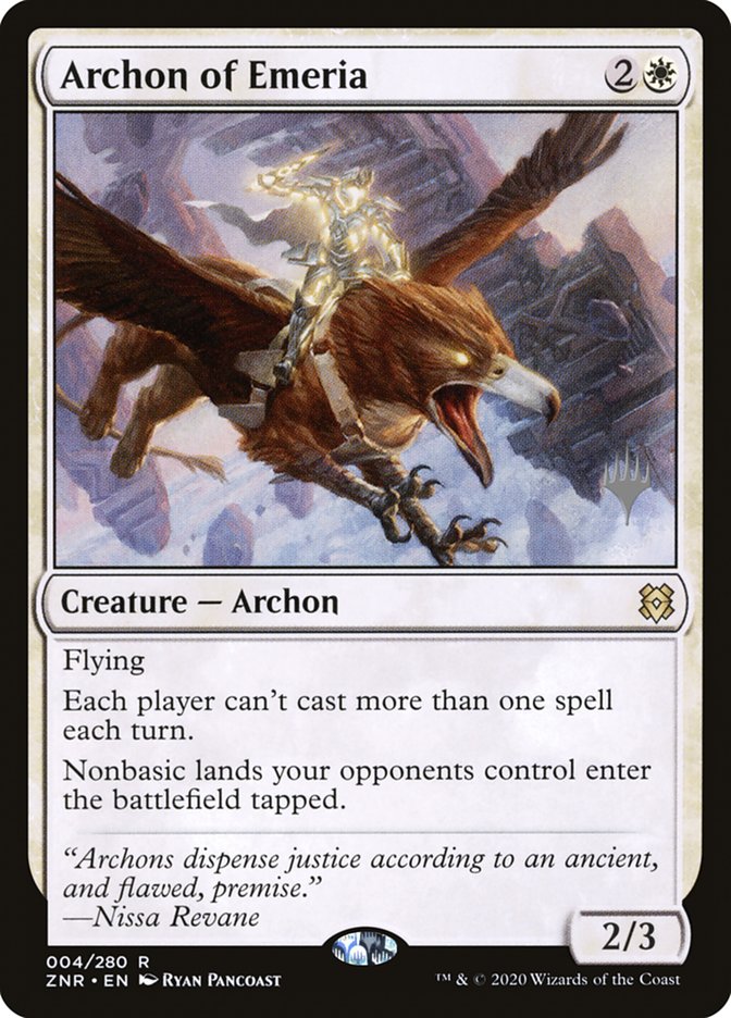 Archon of Emeria (Promo Pack) [Zendikar Rising Promos] | Dragon's Lair Comics and Fantasy Houston TX